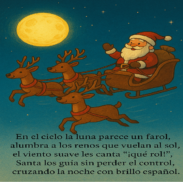 Rimas navideñas en imágenes y texto