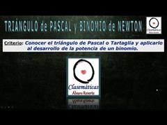 (Álgebra) - Triángulo de Pascal y Binomio de Newton