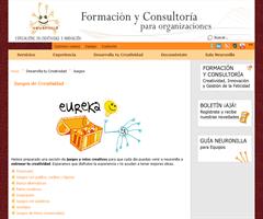 Neuronilla- Pestaña de juegos y actividades para el desarrollo de la creatividad.