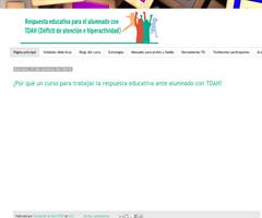Blog del curso "Respuesta educativa para el alumnado con TDAH"