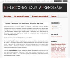 Blog en el que se relexiona sobre la clase invertida.