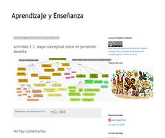 Mapa conceptual de un portafolio docente