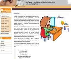 Las figuras y los dibujos fantásticos a través de actividades digitales