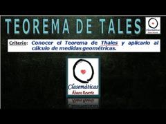 (Triángulo) - Teorema de Tales