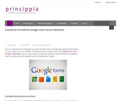 Usando los formularios Google como recurso educativo