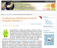 Recursos Android para Ciencias Sociales