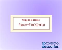 Derivadas. Regla de la cadena para tablet y smartphone