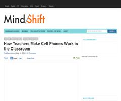 How Teachers Make Cell Phones Work in the Classroom