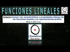 (Funciones) - La Función Lineal