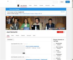 Canal de videos de Matemáticas y Física y Química