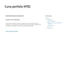 Cuadro de evidencias e-portfolio
