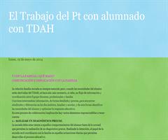 implicar a la familia en el proceso educativo de alumnado tdah