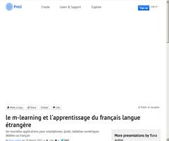 Le m-learning et l'apprentissage du FLE