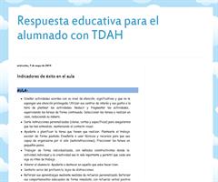Respuesta educativa para el alumnado con TDAH