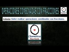 (Fracciones) - Operaciones Combinadas con Fracciones