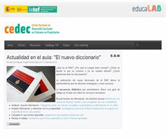 Actualidad en el aula: "El nuevo diccionario"
