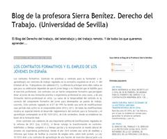 BLOG DE LA PROFESORA SIERRA BENÍTEZ.. DERECHO DEL TRABAJO (UNIVERSIDAD DE SEVILLA)