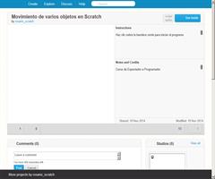 Actividad 2.2. Movimiento de varios objetos con Scratch - Curso Espectador-a-.Programador