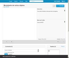 Movimiento de varios objetos ManuelaVV