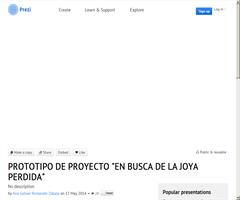 Mi prototipo de ABP en Prezi (Tarea 2): "En busca de la joya perdida"