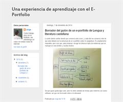 Borrador de un e-portfolio de Lengua castellana y literatura