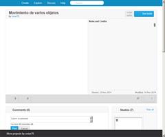 Movimiento de varios objetos. César.
