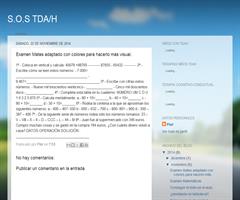 Blog tdah con entrada examen adaptado