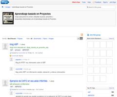 Grupo de Diigo del curso de Formación en Red de AbP
