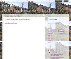 Cuadro de evidencias para un potafolio docente