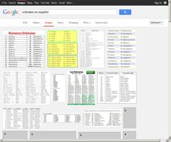 Ordinales del 1º al 10º con formas en femenino