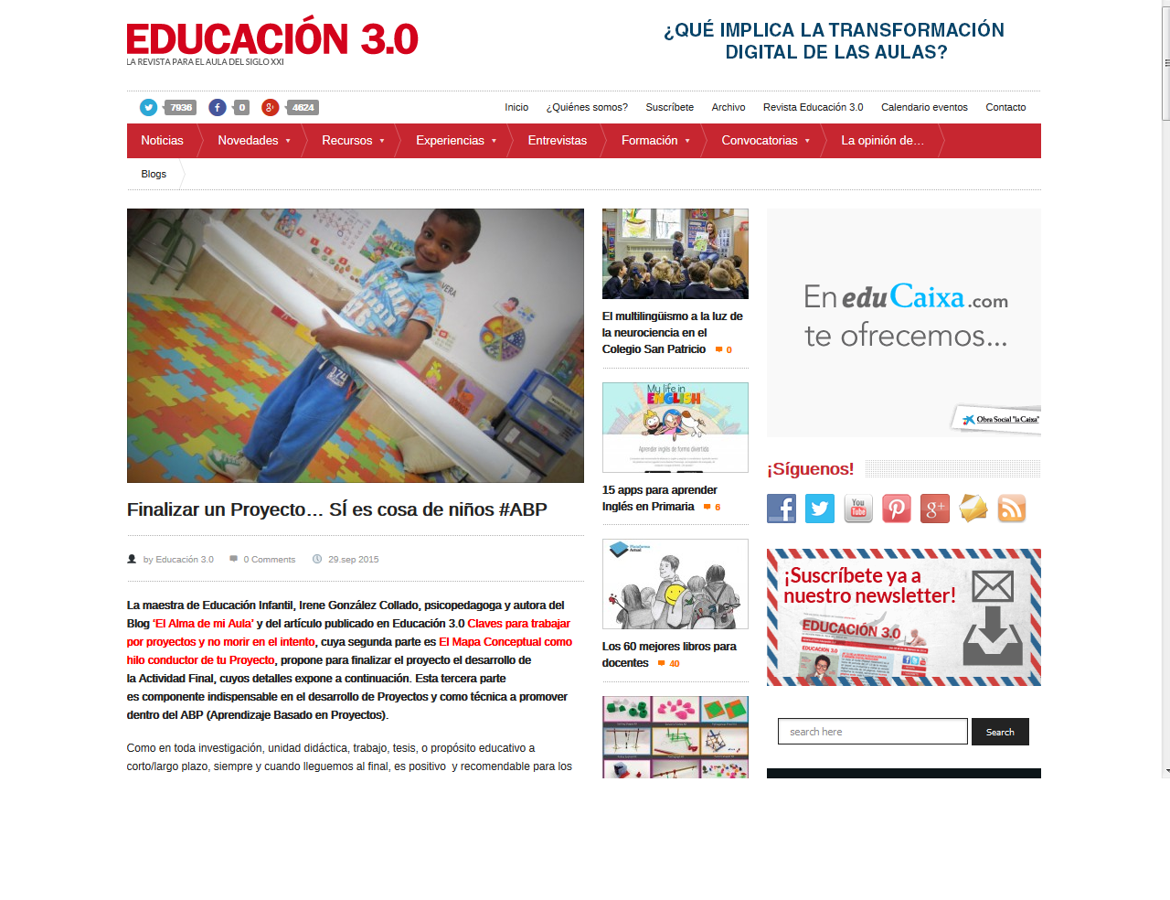 Aprendizaje basado en Proyectos