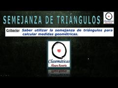 (Triángulo) - Semejanza de Triángulos