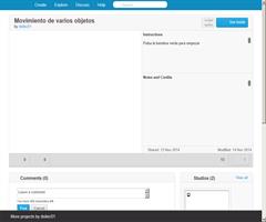 Movimientos de varios objetos con Scratch