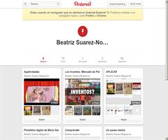 Este es el porfolio en pinterest del curso "Mobile learning y Realidad Aumentada" de Beatriz Suárez Noguerol.