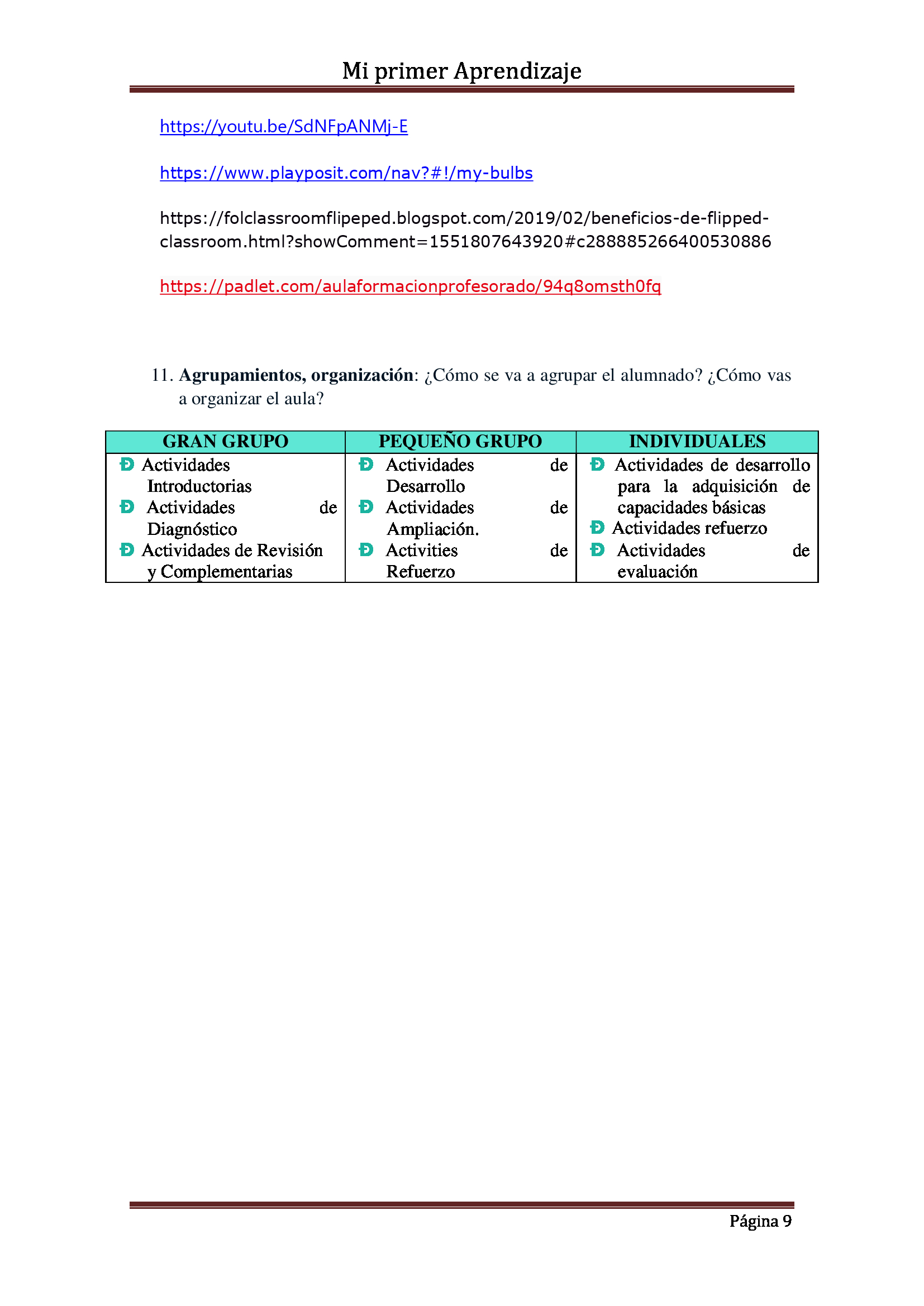 MI PRIMER APRENDIZAJE FLIPPED