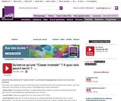 Qu'est-ce qu'une "Classe inversée" ? A quoi cela peut-il servir ? (Podcast de France Culture)