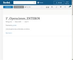 Relación de operaciones con enteros para 1º de ESO.  Método "elige la respuesta".