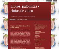 Libros, palomitas y cintas de vídeo