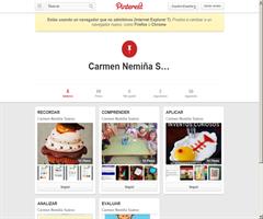 Potfolio en pinterest de Carmen Nemiña Suárez del curso "Mobile learning y Realidad Aumentada"