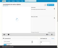 Movimiento de varios objetos de Nicolás Esteban