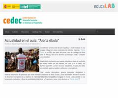Actualidad en el aula: "Alerta ébola"