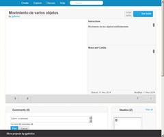 Proyecto SCRATCH. Movimiento de dos objetos de manera indefinida