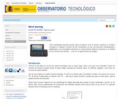 Móvil learning. Observatorio tecnológico del Intef.