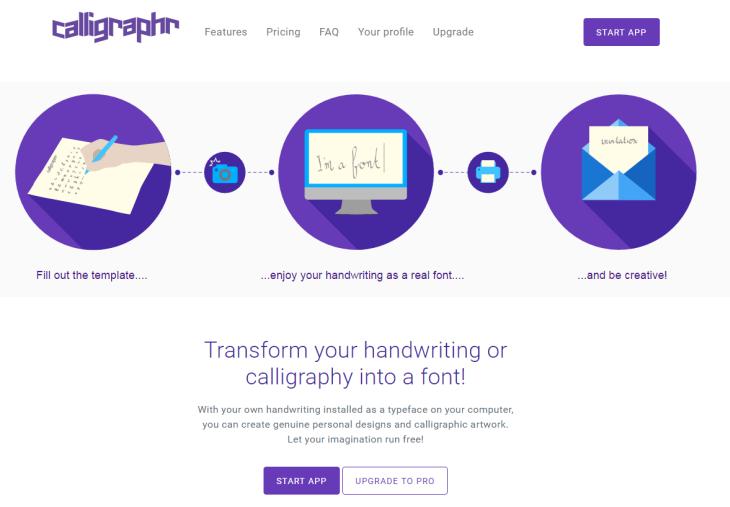 Calligraphr, nueva herramienta para convertir escrituras manuales a fuentes tipográficas