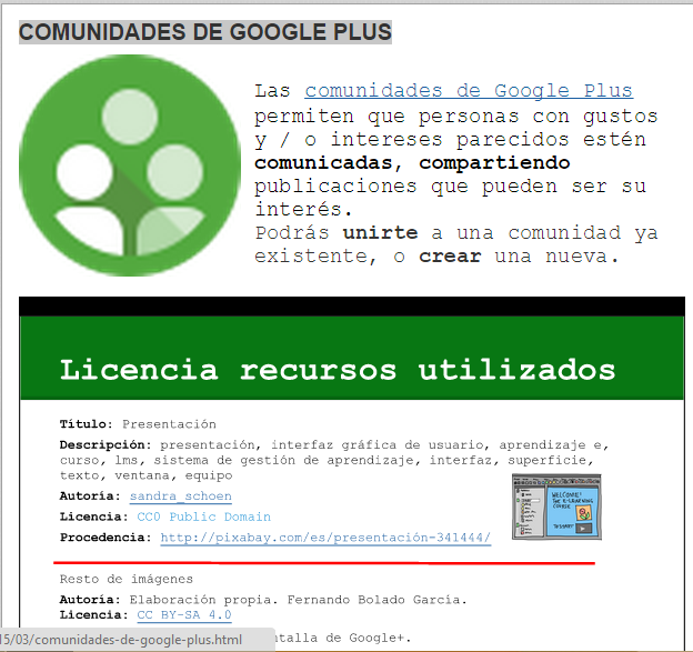 COMUNIDADES DE GOOGLE PLUS