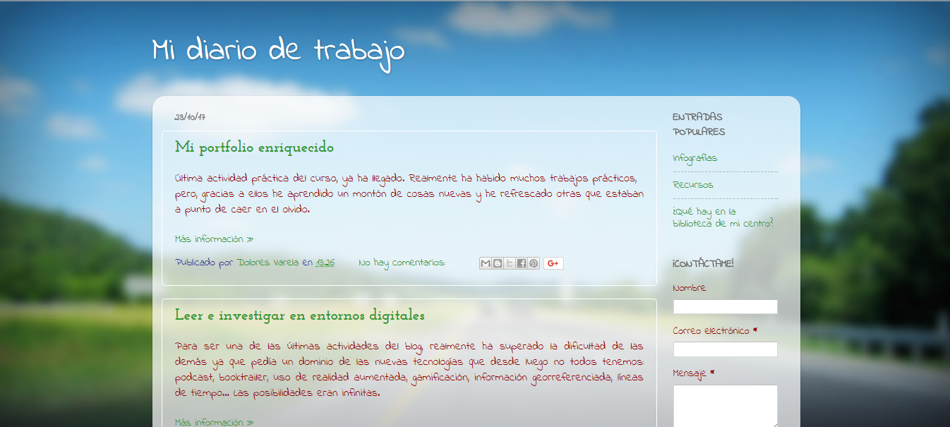 Mi diario de trabajo