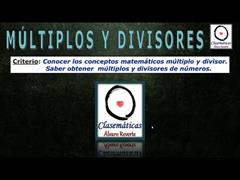 (Divisibilidad) - Múltiplos y Divisores