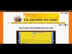 La escuela en casa MATEMÁTICAS