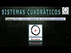 (Ecuaciones) - Sistemas de Ecuaciones Cuadráticos