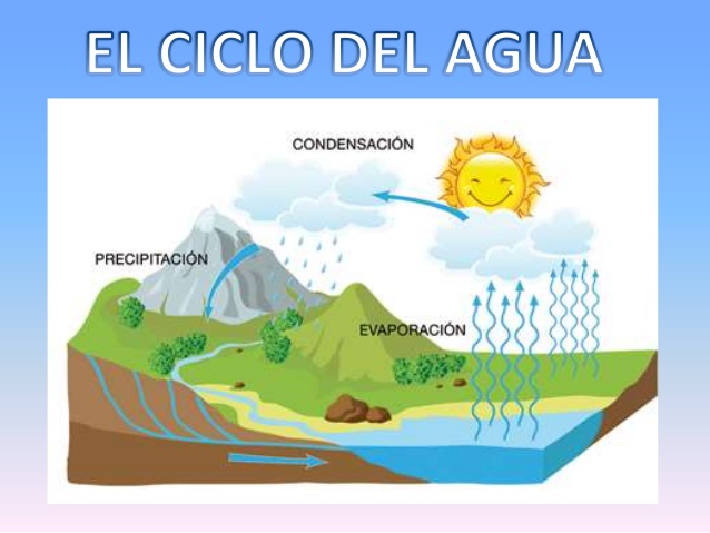 El ciclo del agua. Cuídala, nos da la vida.